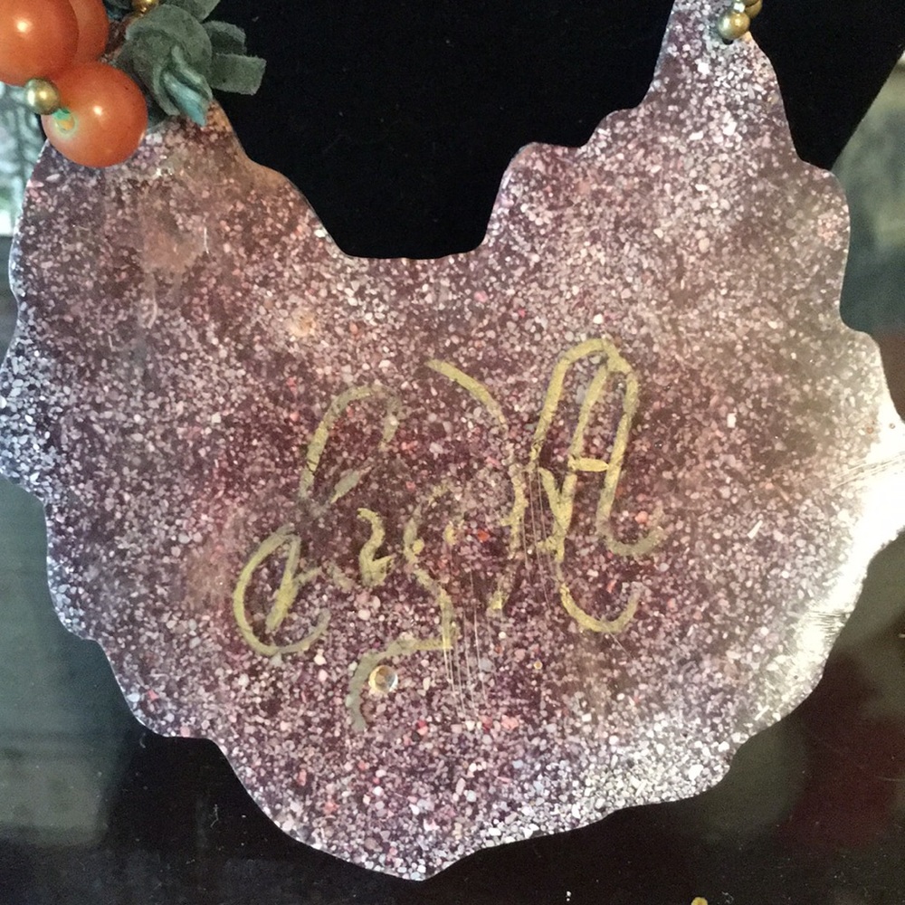 Vintage, Signed Hand Crafted Statement Necklace. - image 4